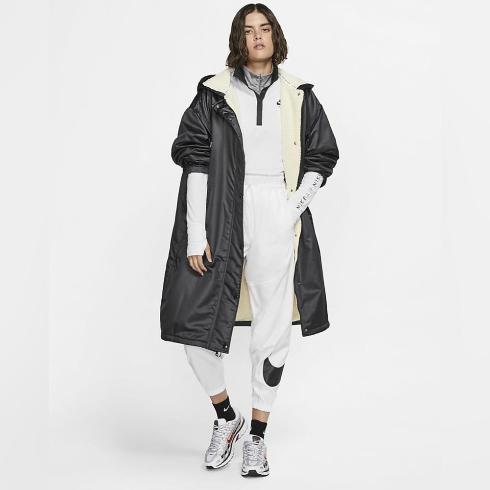 Nike Sportswear Synthetic Fill Sherpa Parka In Black Size S